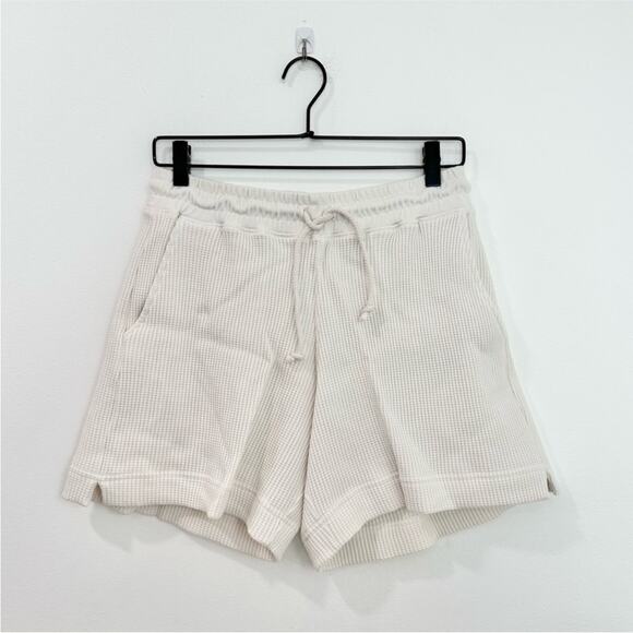 AYR Waffle Cone Shorts Pima Cotton Seashell NEW 
Size small comfort loungewear - Picture 1 of 7